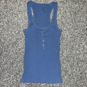 Aerie Royal Blue Ribbed Tank Top
